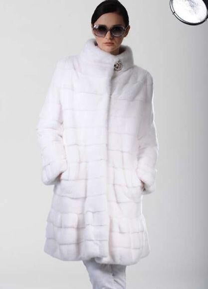 Норковая шуба поперечка MILANO