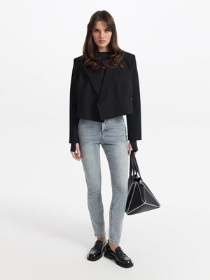 Джинсы Skinny с высокой посадкой LOVE REPUBLIC