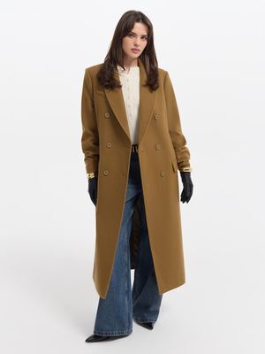 Двубортное пальто из шерсти LOVE REPUBLIC