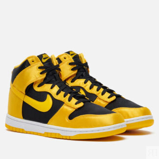 Кроссовки Nike Wmns Dunk High, цвет жёлтый, размер 37.5 EU