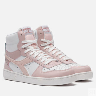 Женские кроссовки Diadora Magic Basket Mid Leather, цвет розовый, размер 38