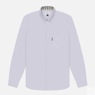 Мужская рубашка Aquascutum Active Oxford, цвет серый, размер XL